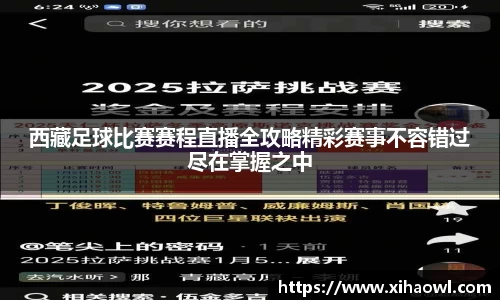 西藏足球比赛赛程直播全攻略精彩赛事不容错过尽在掌握之中
