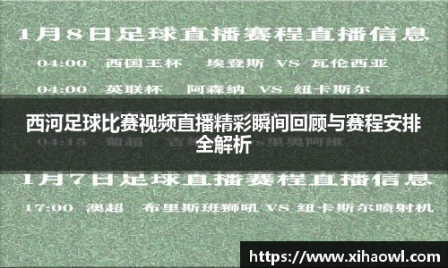 西河足球比赛视频直播精彩瞬间回顾与赛程安排全解析