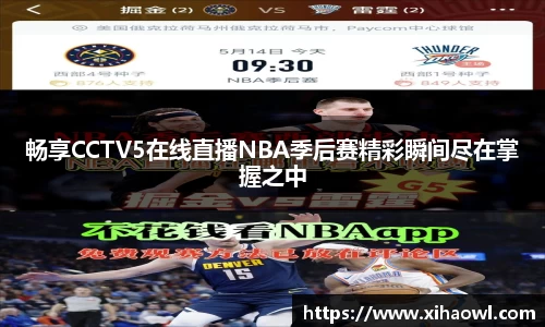 畅享CCTV5在线直播NBA季后赛精彩瞬间尽在掌握之中