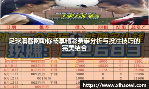 足球澳客网助你畅享精彩赛事分析与投注技巧的完美结合